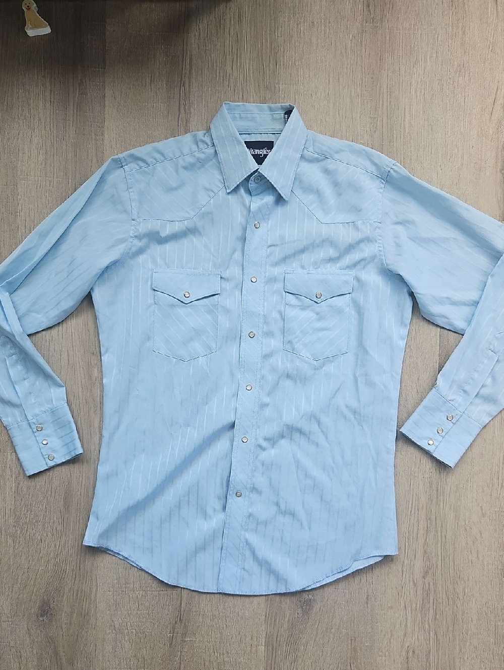 Wrangler Light Blue Western Dress Shirt